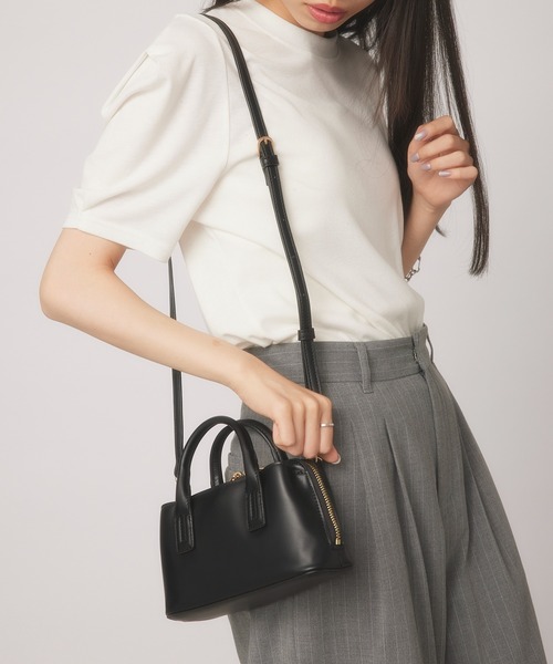 MIAN （ミアン）の「【MIAN】3部屋ウォレットミニショルダーバッグ 2231-246-1（ショルダーバッグ・レディース・マスタード/ブラック/グレイッシュベージュ・FREE）」の12枚目の写真