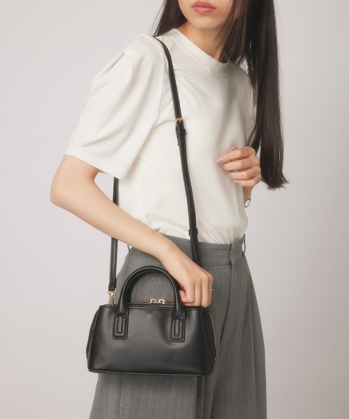 MIAN （ミアン）の「【MIAN】3部屋ウォレットミニショルダーバッグ 2231-246-1（ショルダーバッグ・レディース・マスタード/ブラック/グレイッシュベージュ・FREE）」の14枚目の写真