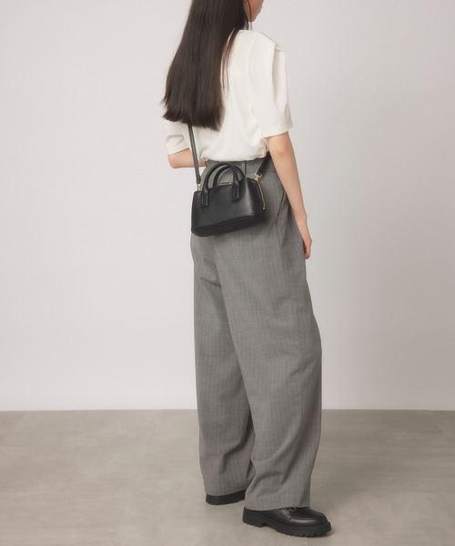 MIAN （ミアン）の「【MIAN】3部屋ウォレットミニショルダーバッグ 2231-246-1（ショルダーバッグ・レディース・マスタード/ブラック/グレイッシュベージュ・FREE）」の6枚目の写真