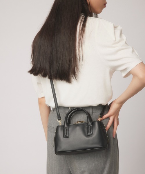 MIAN （ミアン）の「【MIAN】3部屋ウォレットミニショルダーバッグ 2231-246-1（ショルダーバッグ・レディース・マスタード/ブラック/グレイッシュベージュ・FREE）」の10枚目の写真