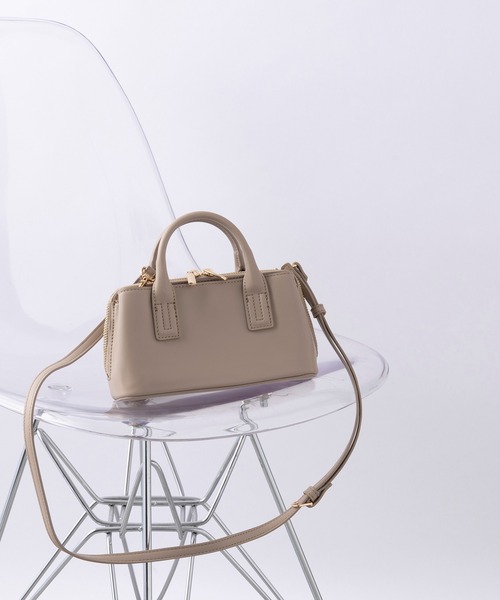MIAN （ミアン）の「【MIAN】3部屋ウォレットミニショルダーバッグ 2231-246-1（ショルダーバッグ・レディース・マスタード/ブラック/グレイッシュベージュ・FREE）」の21枚目の写真