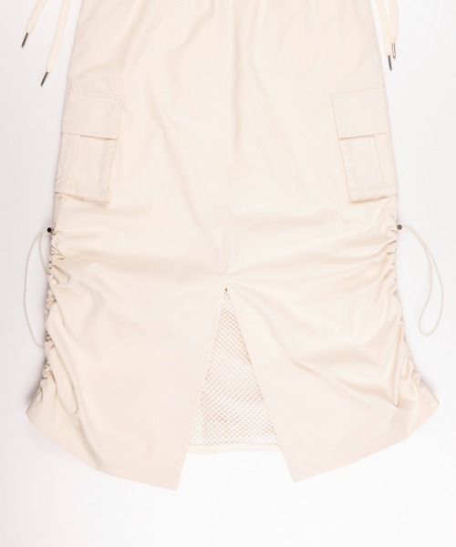 S'more(スモア)の「Mesh layered double sided skirt(スカート・レディース・ホワイト/カーキ・LARGE/SMALL/MEDIUM)」の20枚目の写真