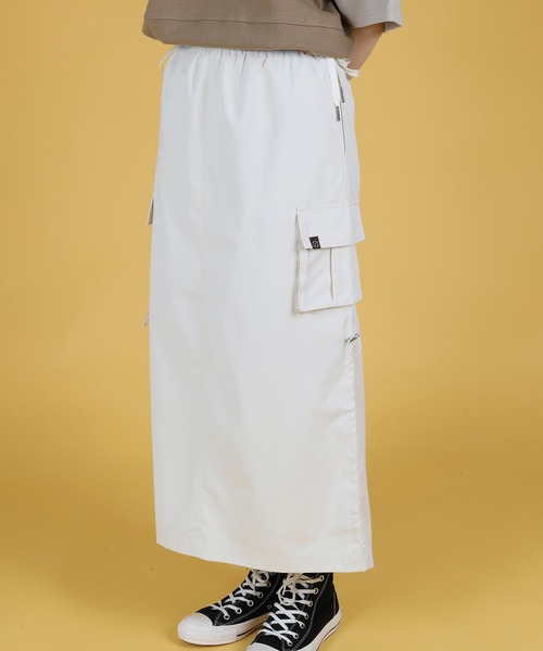 S'more(スモア)の「Mesh layered double sided skirt(スカート・レディース・ホワイト/カーキ・LARGE/SMALL/MEDIUM)」の9枚目の写真