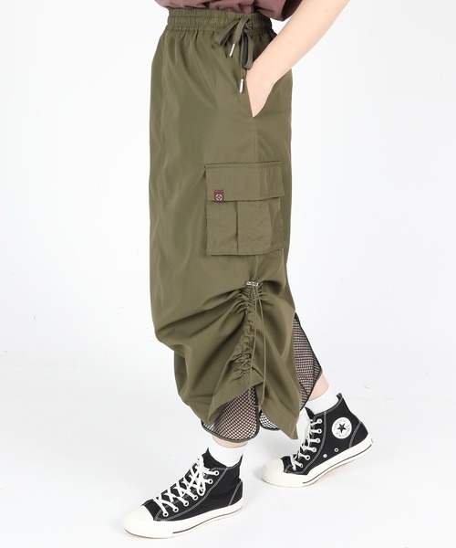 S'more(スモア)の「Mesh layered double sided skirt(スカート・レディース・ホワイト/カーキ・LARGE/SMALL/MEDIUM)」の13枚目の写真