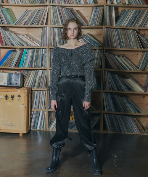 VIOLETTA（ヴィオレッタ）の「ビックカラーラメニットトップス（ニット