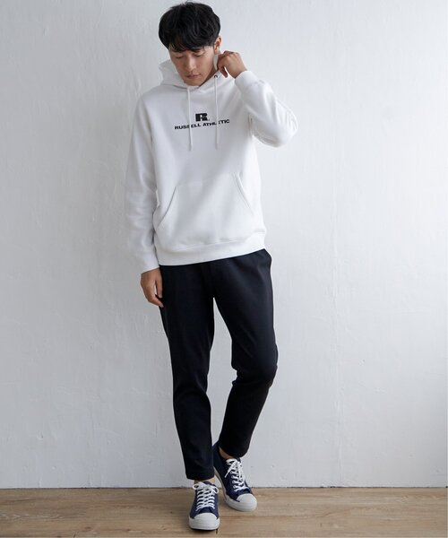 Russell Athletic（ラッセルアスレティック）の「RUSSELL ATHLETIC ラッセルアスレチック 裏起毛プルパーカー（パーカー・メンズ・ホワイト/ブラック・M/L/XL/S）」の15枚目の写真