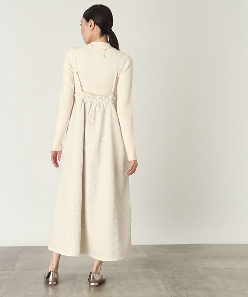 THE SHOP TK (ザ ショップ ティーケー )の「◆ポコポコキャミワンピース【洗濯機洗い可】(ワンピース・レディース・ブラック/オフホワイト・13/12)」の14枚目の写真