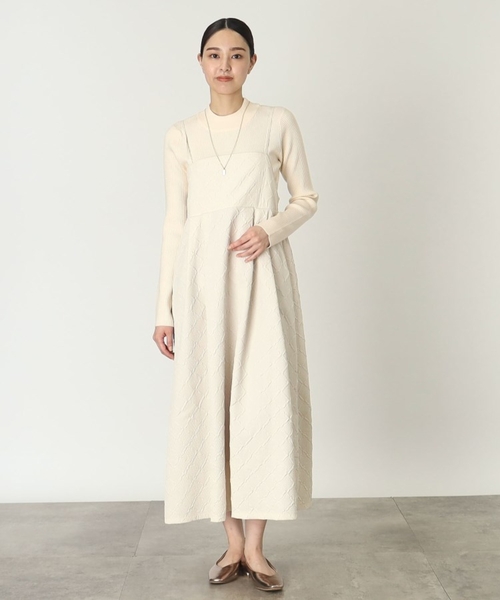 THE SHOP TK (ザ ショップ ティーケー )の「◆ポコポコキャミワンピース【洗濯機洗い可】(ワンピース・レディース・ブラック/オフホワイト・13/12)」の19枚目の写真