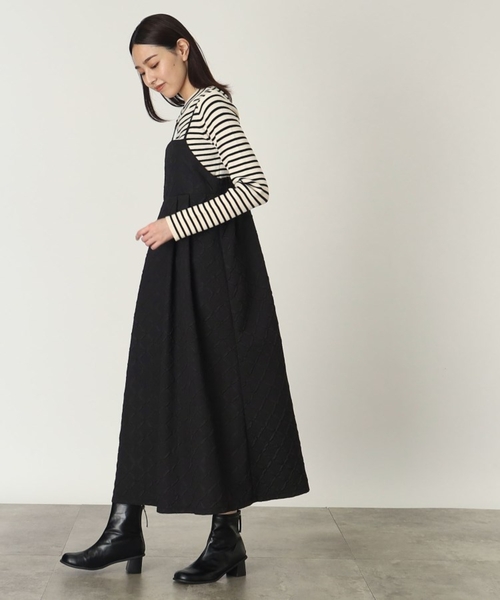 THE SHOP TK (ザ ショップ ティーケー )の「◆ポコポコキャミワンピース【洗濯機洗い可】(ワンピース・レディース・ブラック/オフホワイト・13/12)」の20枚目の写真