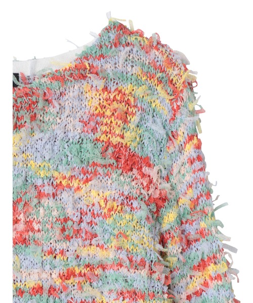 PAMEO POSE（パメオポーズ）の「Fancy Yarn Sweater（ニット/セーター・レディース・マルチ/ピンク/グリーン・FREE）」の16枚目の写真