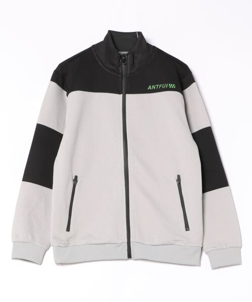 STYLEBLOCK(スタイルブロック)の「スポンジエンボス切り替えブルゾン(ブルゾン・メンズ・グレー/ブラック/ネイビー・L/M)」の7枚目の写真