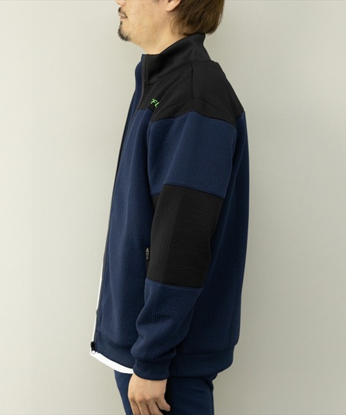 STYLEBLOCK(スタイルブロック)の「スポンジエンボス切り替えブルゾン(ブルゾン・メンズ・グレー/ブラック/ネイビー・L/M)」の9枚目の写真