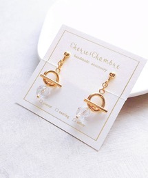 【Cherie+Chambre】Mantel×Luster Beads Earring