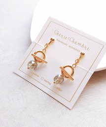 【Cherie+Chambre】Mantel×Luster Beads Earring