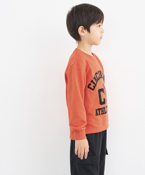 coca（coca）（コカ）の「キッズ 裏毛ロゴトップス（スウェット・キッズ・ブラック/ブルー/オレンジ・110/120/130/140）」の9枚目の写真