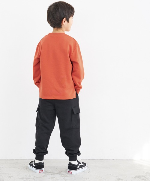 coca（coca）（コカ）の「キッズ 裏毛ロゴトップス（スウェット・キッズ・ブラック/ブルー/オレンジ・110/120/130/140）」の10枚目の写真