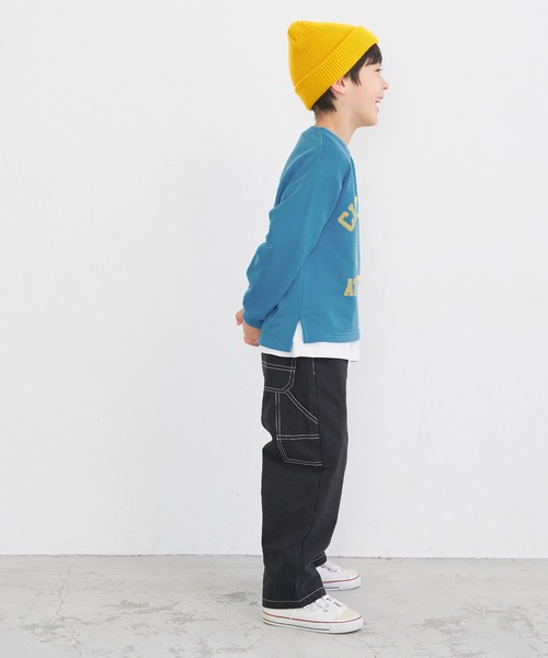 coca（coca）（コカ）の「キッズ 裏毛ロゴトップス（スウェット・キッズ・ブラック/ブルー/オレンジ・110/120/130/140）」の13枚目の写真