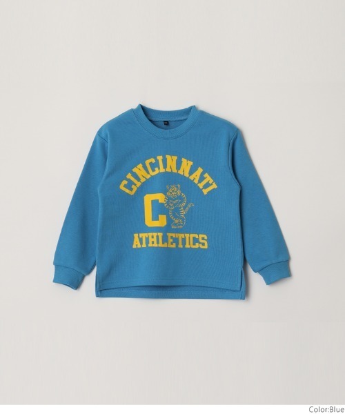 coca（coca）（コカ）の「キッズ 裏毛ロゴトップス（スウェット・キッズ・ブラック/ブルー/オレンジ・110/120/130/140）」の17枚目の写真