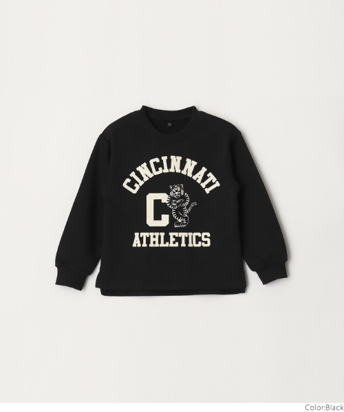 coca（coca）（コカ）の「キッズ 裏毛ロゴトップス（スウェット・キッズ・ブラック/ブルー/オレンジ・110/120/130/140）」の15枚目の写真