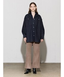 MIDIUMISOLID（ミディウミソリッド）の「MIDIUMISOLID for Ladies リブフレアパンツ（その他パンツ・レディース）」