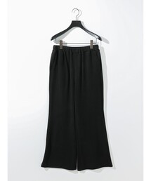 MIDIUMISOLID for Ladies リブフレアパンツ