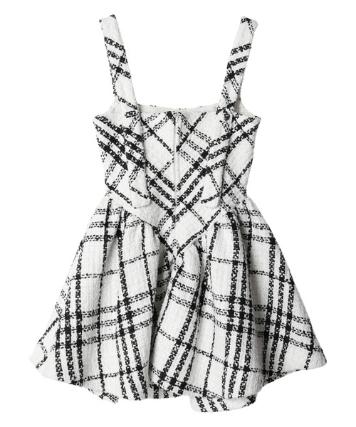 DURAS（デュラス）の「Tweed mini dress（ワンピース・レディース・ホワイト/ブラック・S/M）」の3枚目の写真