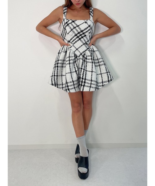 セール】Tweed mini dress（ワンピース）｜DURAS（デュラス）の