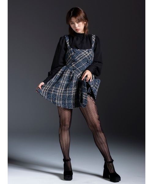 DURAS（デュラス）の「Tweed mini dress（ワンピース・レディース・ホワイト/ブラック・S/M）」の10枚目の写真