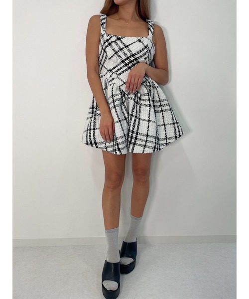 DURAS（デュラス）の「Tweed mini dress（ワンピース・レディース・ホワイト/ブラック・S/M）」の11枚目の写真