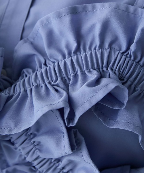 forksy.（フォルクシー）の「【forksy.】【オケージョン対応】フリルビスチェ付きシャツ（シャツ/ブラウス・レディース・オフホワイト/ブルー/ブラック/カーキ・FREE）」の20枚目の写真