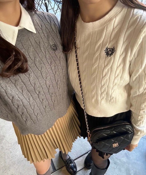 one after another NICE CLAUP（ワンアフターアナザーナイスクラップ）の「細プリーツミニスカート（スカート・レディース・ベージュ/ブラック/グレー・FREE）」の18枚目の写真