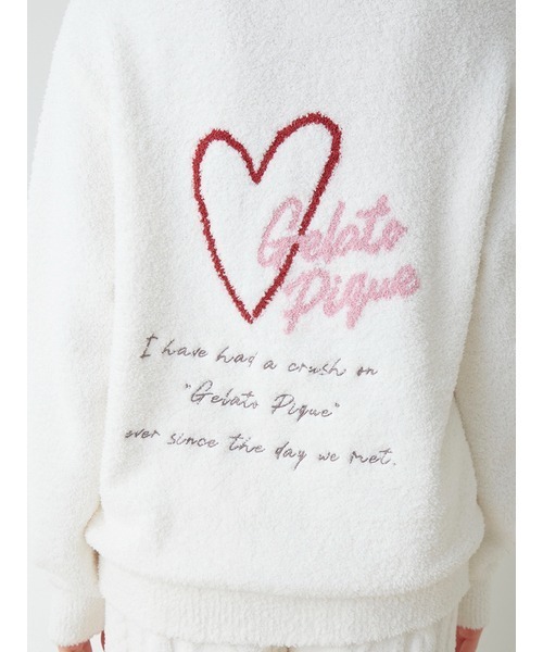 gelato pique（ジェラートピケ）の「【Sweet】ジャガードカーディガン（ルームウェア/パジャマ・レディース・オフホワイト/ピンク・FREE）」の19枚目の写真