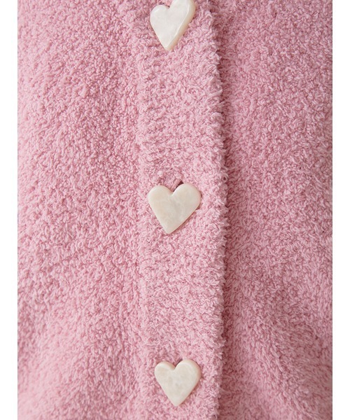 gelato pique（ジェラートピケ）の「【Sweet】ジャガードカーディガン（ルームウェア/パジャマ・レディース・オフホワイト/ピンク・FREE）」の10枚目の写真