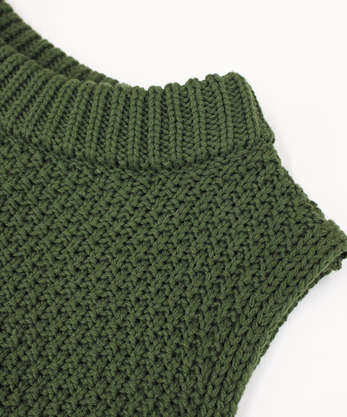 CIAOPANIC（チャオパニック）の「【Ciaopanic】　ボトルネックニットベスト（ベスト・レディース・オフホワイト/グレー/カーキ/ネイビー・FREE）」の9枚目の写真