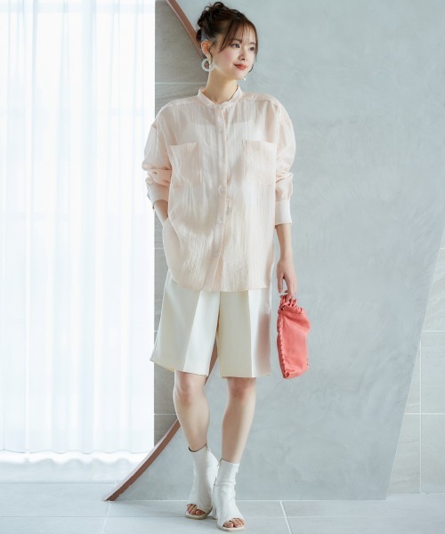 miclat(ミクラ)の「大きいサイズ ショートパンツ miclat(その他パンツ・レディース・ホワイト/ブラウン・L/LL/3L/4L/5L)」の7枚目の写真