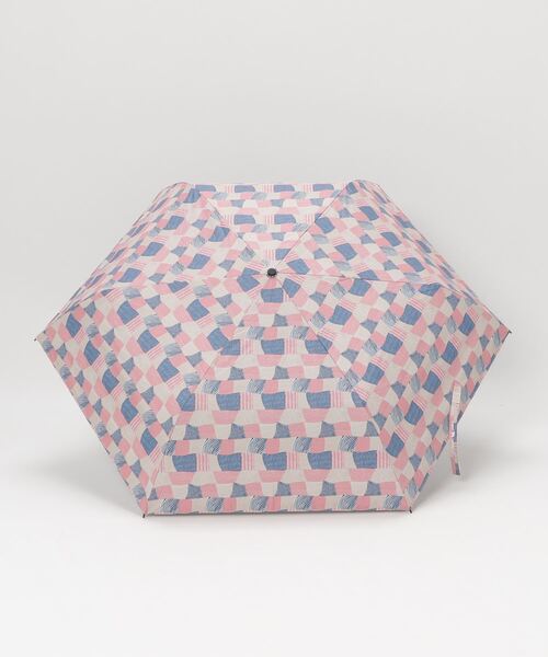 Waterfront(ウォーターフロント)の「kippis 極軽カーボン UVブロック 55cm 折傘 日傘 晴雨兼用(折りたたみ傘・レディース・オフホワイト/グレー/ピンク・FREE)」の13枚目の写真