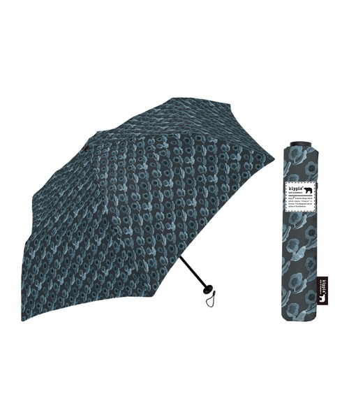 セール】kippis 極軽カーボン UVブロック 55cm 折傘 日傘 晴雨兼用