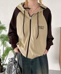 sedacle（セダクル）の「ラグランフード付きトラックジャケット（ジャージ）」