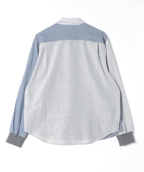 KRIFF MAYER（クリフメイヤー）の「Happy long sleeve snap shirt / ハッピー 長袖 スナップシャツ unisex（シャツ/ブラウス・メンズ・ネイビー/その他2/その他3/サックスブルー/マルチ/グレー・L/XL/M）」の10枚目の写真