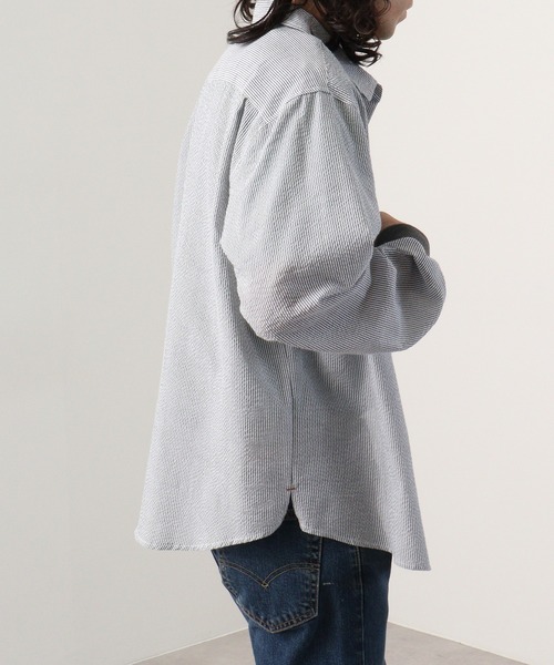 KRIFF MAYER（クリフメイヤー）の「Happy long sleeve snap shirt / ハッピー 長袖 スナップシャツ unisex（シャツ/ブラウス・メンズ・ネイビー/その他2/その他3/サックスブルー/マルチ/グレー・L/XL/M）」の16枚目の写真