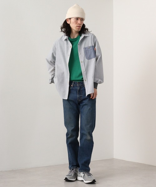 KRIFF MAYER（クリフメイヤー）の「Happy long sleeve snap shirt / ハッピー 長袖 スナップシャツ unisex（シャツ/ブラウス・メンズ・ネイビー/その他2/その他3/サックスブルー/マルチ/グレー・L/XL/M）」の17枚目の写真