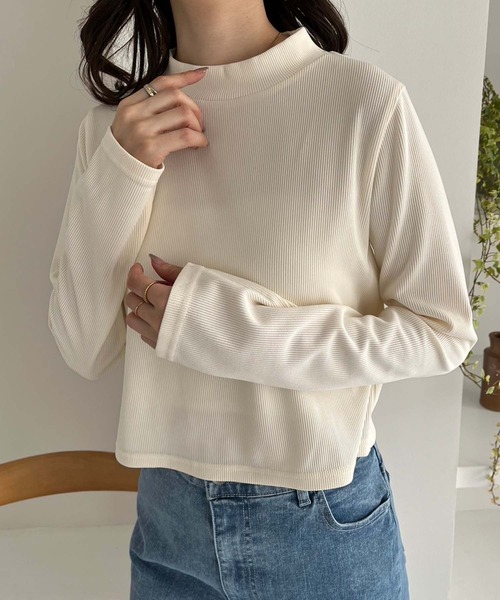 one after another NICE CLAUP（ワンアフターアナザーナイスクラップ）の「2枚セットオフショルブラウス（アンサンブル・レディース・ブラック/アイボリー/サックスブルー・FREE）」の15枚目の写真