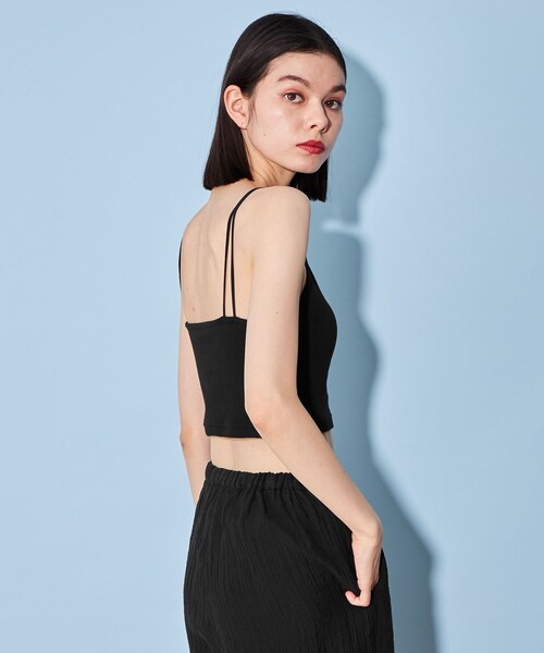 CITEN（シテン）の「＜CITEN＞バンドゥ キャミソール（Tシャツ/カットソー・レディース・ホワイト/ブラック・FREE）」の8枚目の写真