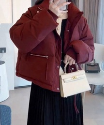 ダウンジャケット/コート（レッド/赤色系・キルティング）ファッション