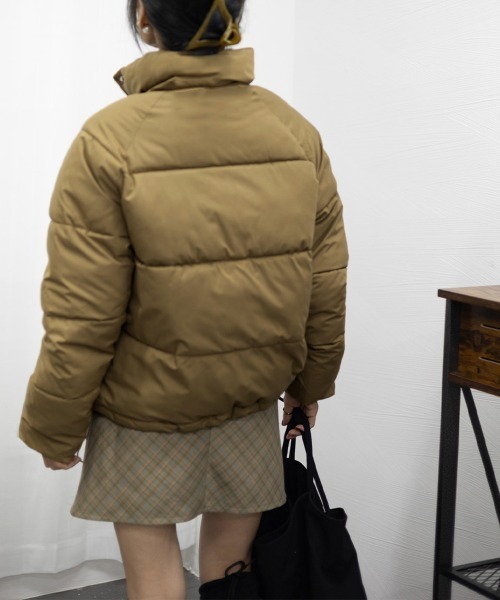 Miniministore(ミニミニストア)の「エコダウンジャケット 中綿ブルゾン 韓国(ダウンジャケット/コート・レディース・カーキ/ブラック/ワインレッド/アイボリー・FREE)」の16枚目の写真