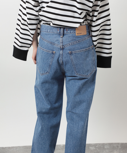 VERMEIL par iena(ヴェルメイユパーイエナ)の「【NEEDBY heritage/ニードバイ ヘリテージ】JOE(デニムパンツ・レディース・コバルトブルー・24/23/26/25)」の4枚目の写真