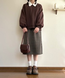 Cham.（チャム）の「古着っぽチェックスカート（スカート）」