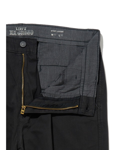 Levi's（リーバイス）の「Levi's/リーバイス XX CHINO ルーズ ストレート ブラック METEORITE（チノパンツ・メンズ・ブラック・W28 L32/W29 L32/W30 L32/W31 L32/W32 L32/W33 L32/W34 L32/W36 L32）」の11枚目の写真
