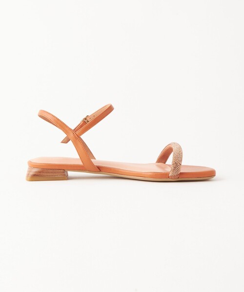 green label relaxing(グリーンレーベルリラクシング)の「パテッドベルト フラットサンダル(1.5cmヒール)(サンダル・レディース・ブラック/ブラウン/シルバー・S/M/L/XL)」の10枚目の写真