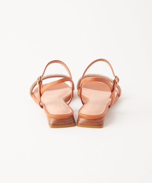 green label relaxing(グリーンレーベルリラクシング)の「パテッドベルト フラットサンダル(1.5cmヒール)(サンダル・レディース・ブラック/ブラウン/シルバー・S/M/L/XL)」の11枚目の写真